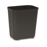 Rubbermaid® Fire Retardant, 28 Quart Wastebasket, Black